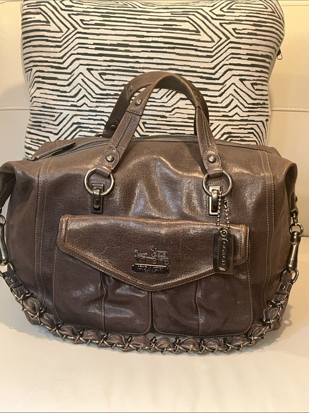 Coach Audrey RARE Lim. Ed. Large Shopper Brown Tote